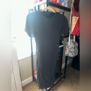 body con dress, im 5’6 and it goes close to my feet